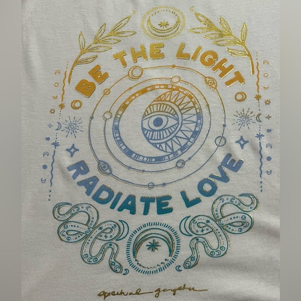 Spiritual Gangster White Gradient Graphic Muscle Tee - Picture 4 of 6